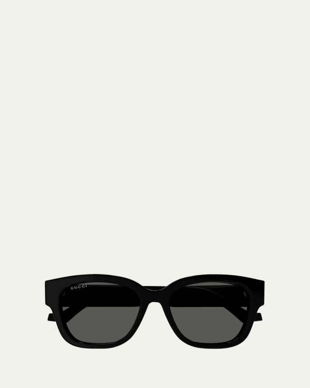 GG Logo Acetate Square Sunglasses